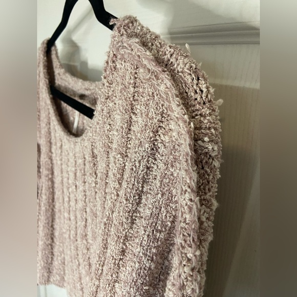 Free People Oversized Cropped Sweater - Picture 3 of 8